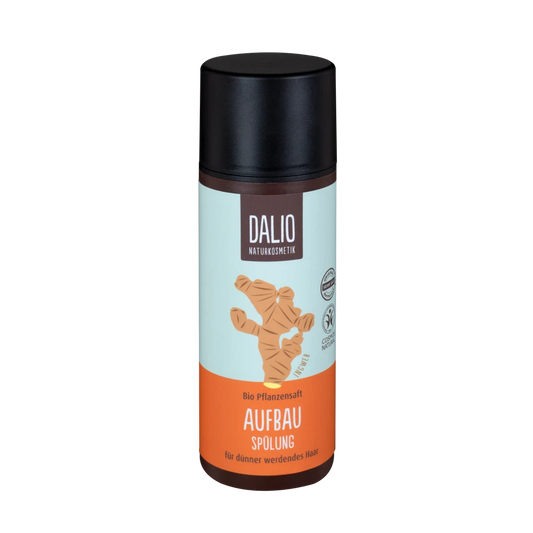 DALIO Aufbau Spülung Schoenenberger 150ml – Naturkosmetik Conditioner für dünner werdendes Haar, Vorderansicht