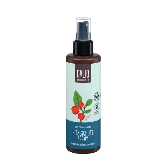 DALIO Hitzeschutzspray 190ml von Schoenenberger – Vorderansicht der Flasche