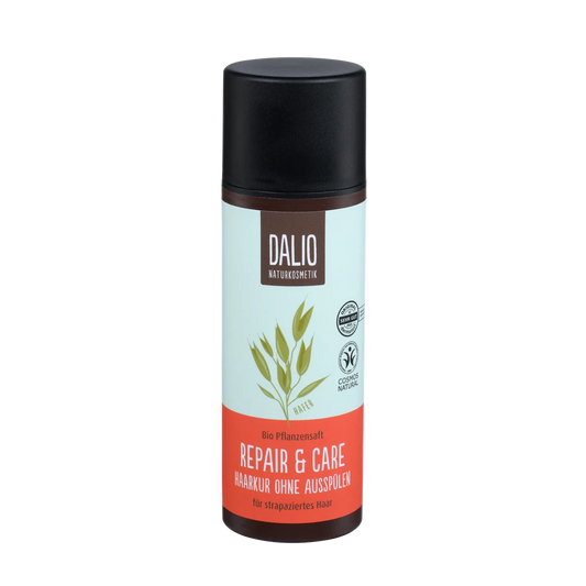 DALIO Repair & Care Haarkur ohne Ausspülen 150 ml – Schoenenberger, vegan, COSMOS Natural, Frontansicht