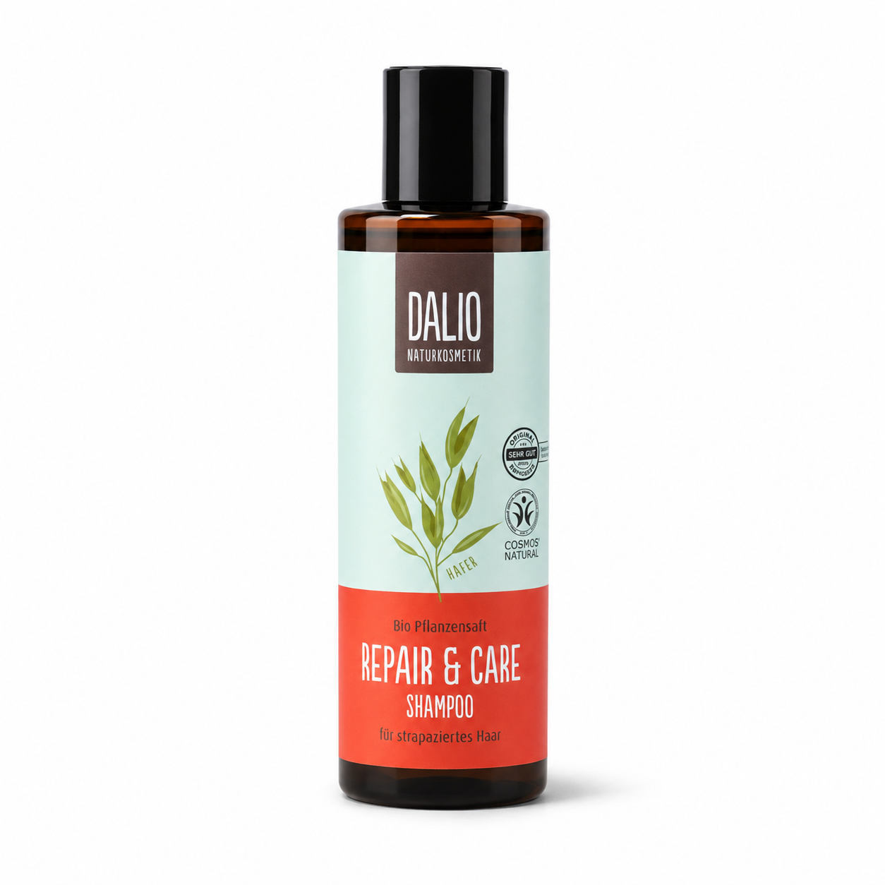 DALIO Repair & Care Shampoo COSMOS 200 ml für strapaziertes Haar freigestellt