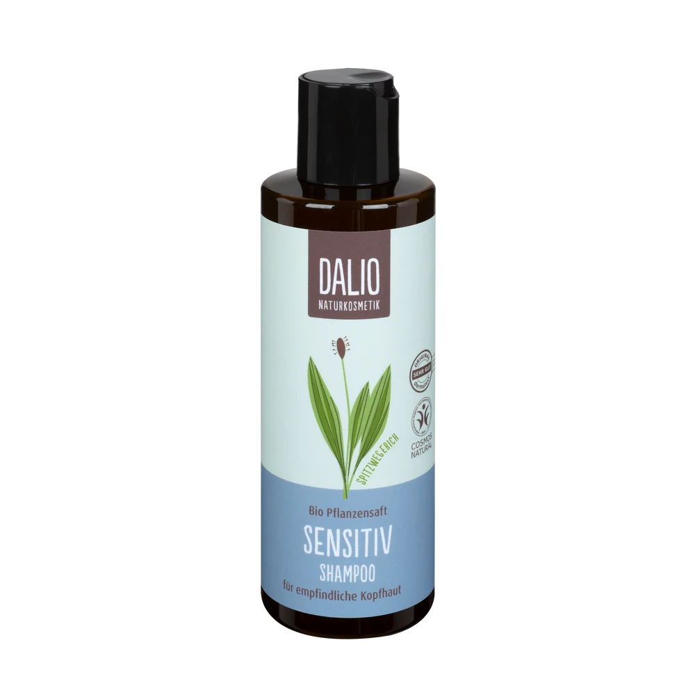 DALIO Sensitiv Shampoo 200ml Schoenenberger – Frontansicht der Flasche