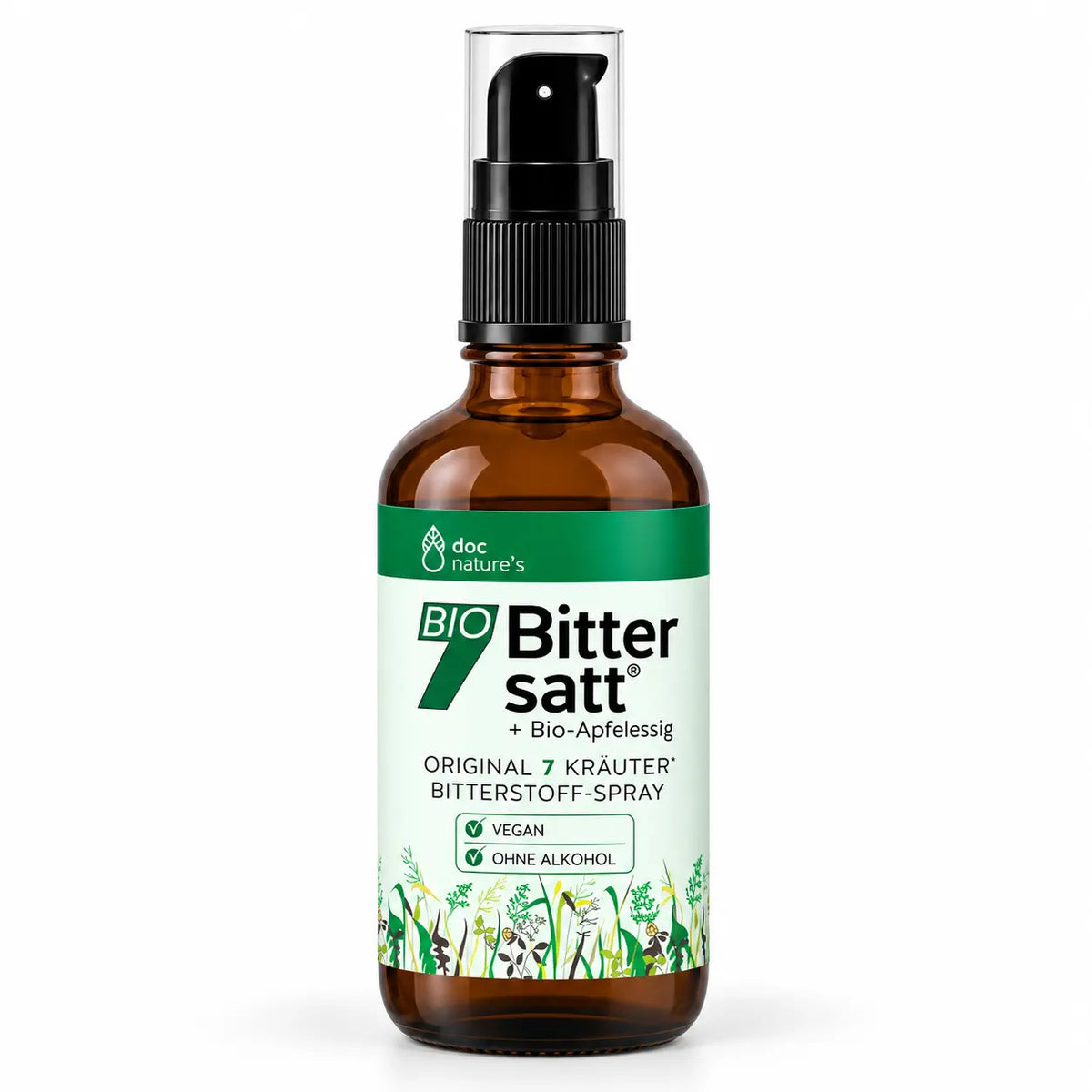doc nature’s BIO 7 Bittersatt Bitterstoff-Spray mit Bio-Apfelessig, 30 ml