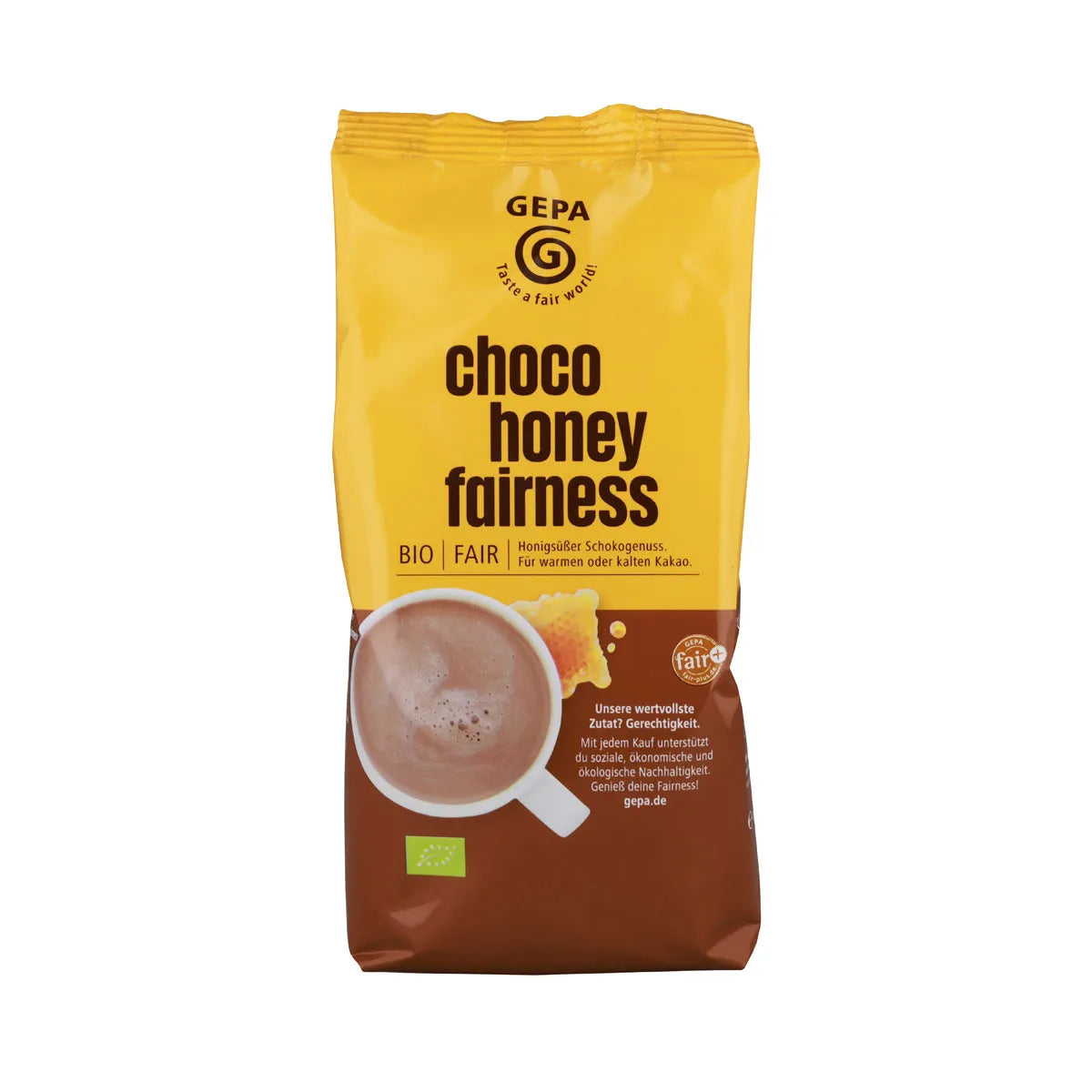 GEPA Bio Choco Honey Fairness – Fair gehandelter Bio Kakao mit Honig, Instant Kakaogetränk