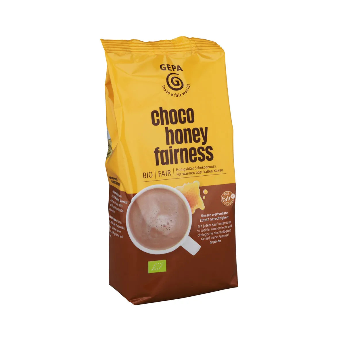 GEPA Bio Choco Honey Fairness Kakao – Bio Instant Kakaogetränk mit Honig in fairer Verpackung