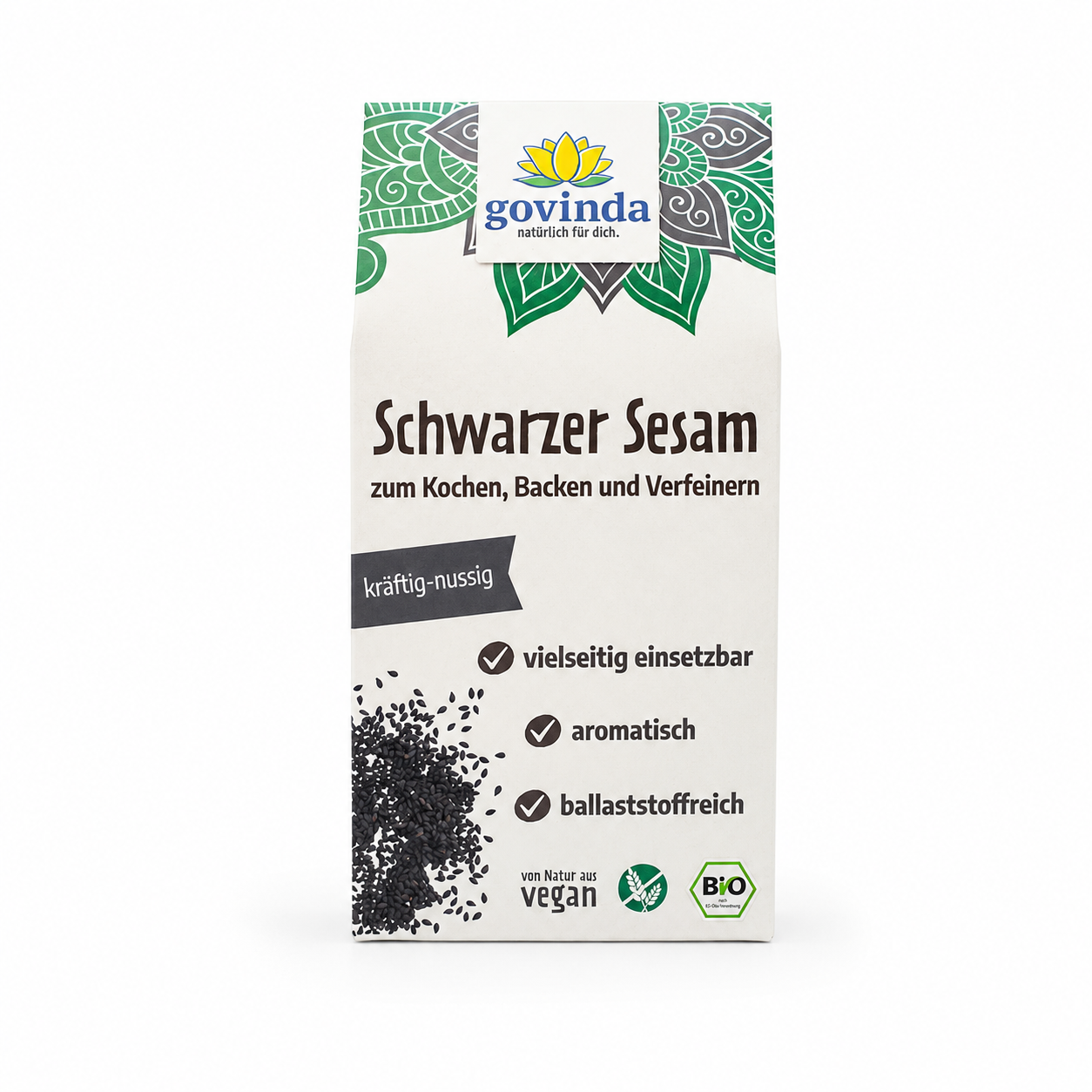 Govinda Schwarzer Sesam Bio 200 g zum Kochen, Backen und Verfeinern