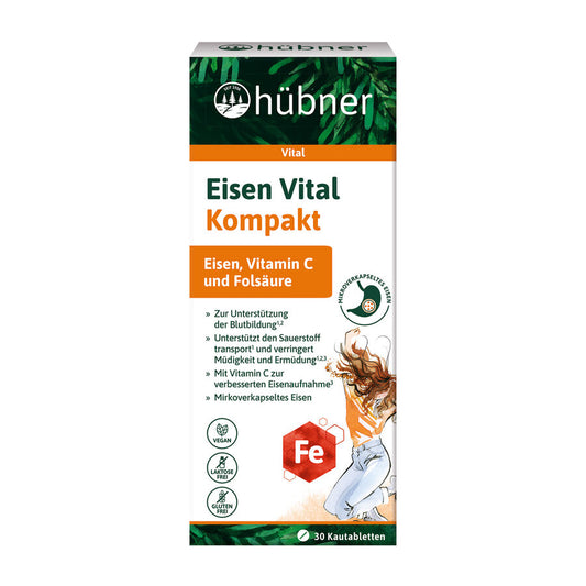 hübner® Eisen Vital Kompakt 30 Kautabletten 31,5g