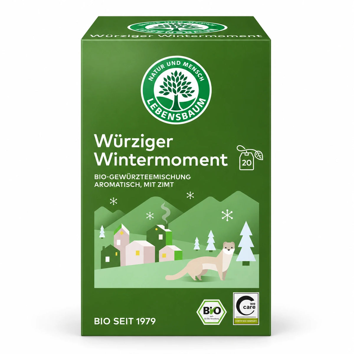 Lebensbaum Würziger Wintermoment Bio-Gewürztee mit Zimt, 20 Teebeutel