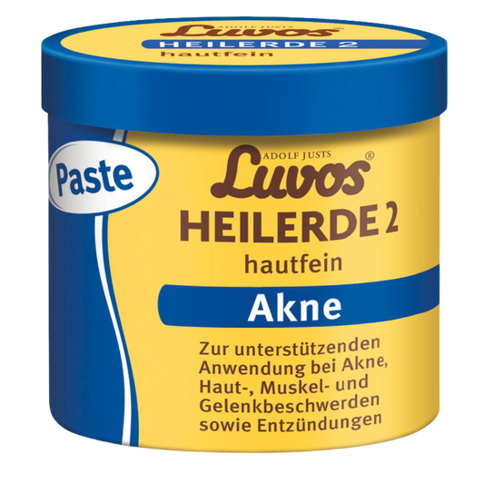 Luvos Heilerde 2 hautfein Paste gegen Akne – gebrauchsfertige Heilerde zur unterstützenden Anwendung bei Haut-, Muskel- und Gelenkbeschwerden in 720g Dose