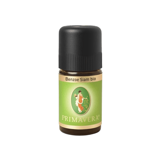 PRIMAVERA Benzoe Siam bio 5 ml – ätherisches Bio-Öl mit warm-süßem, vanilligem Duft, ideal für Aromapflege und Hautpflege