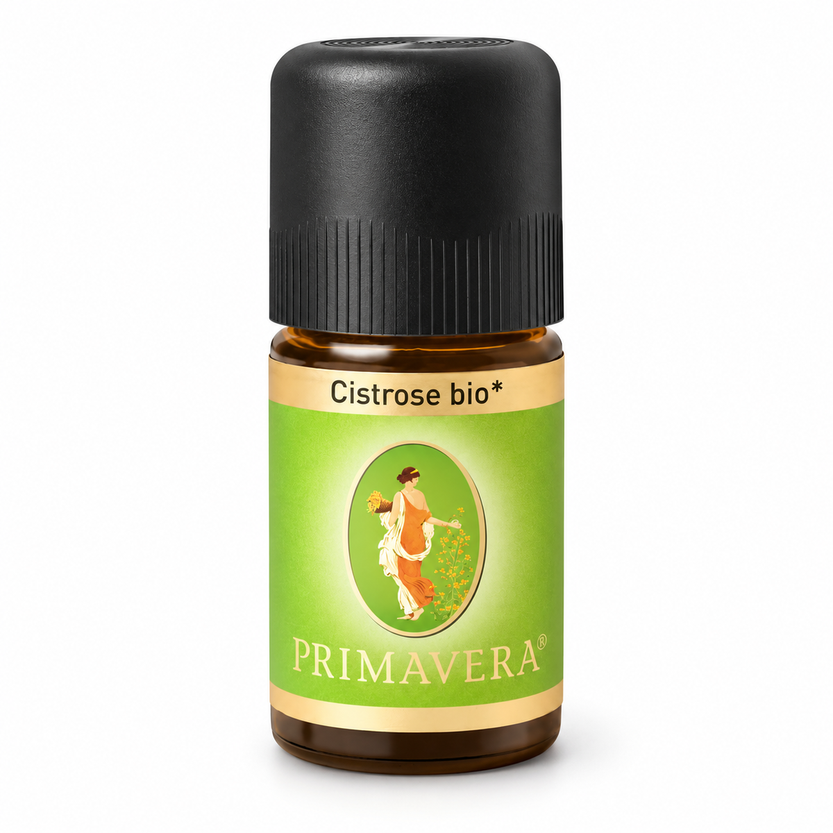 PRIMAVERA Cistrose bio ätherisches Öl 5 ml in Braunglasflasche
