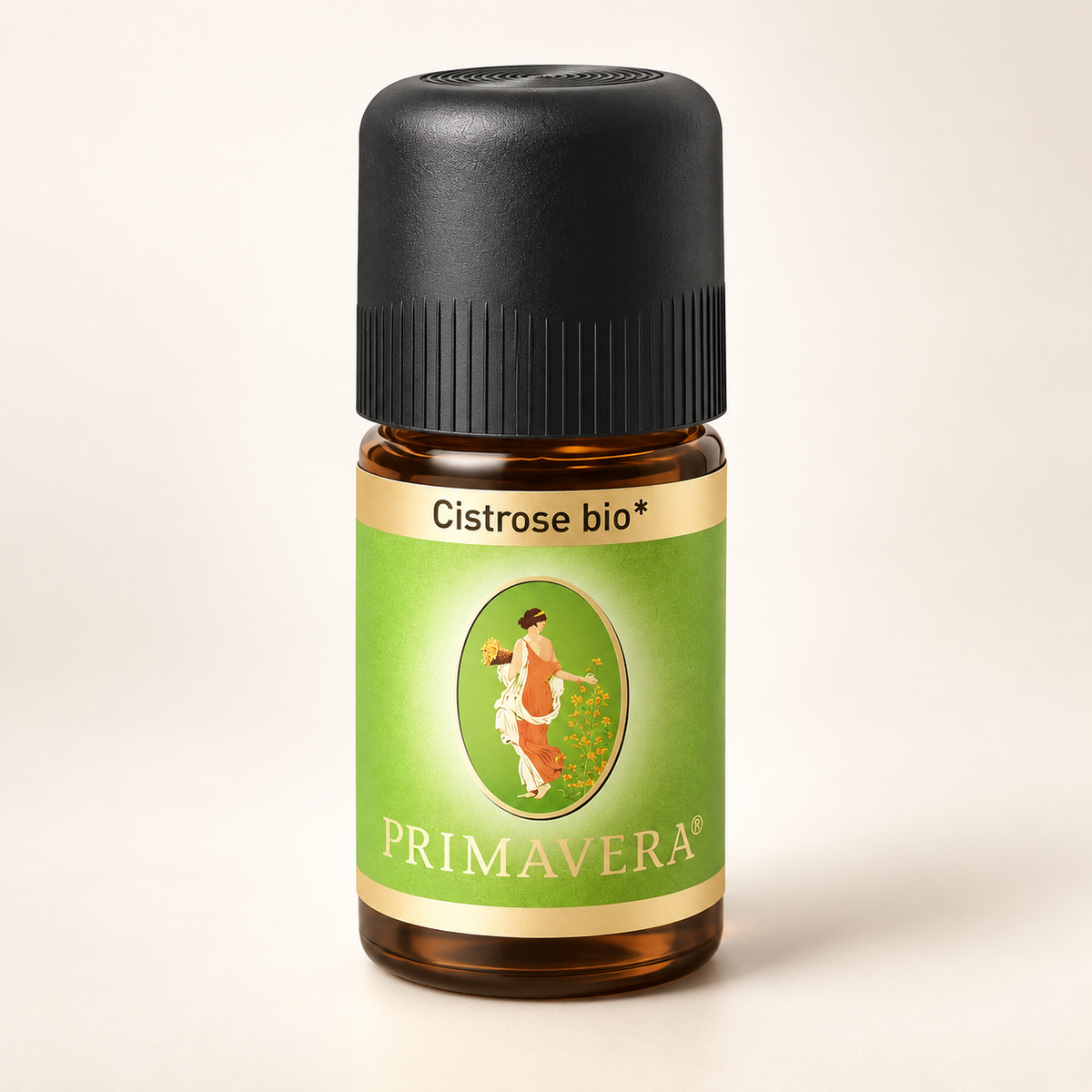 PRIMAVERA Cistrose bio 5 ml ätherisches Öl im hochwertigen Produkt-Packshot