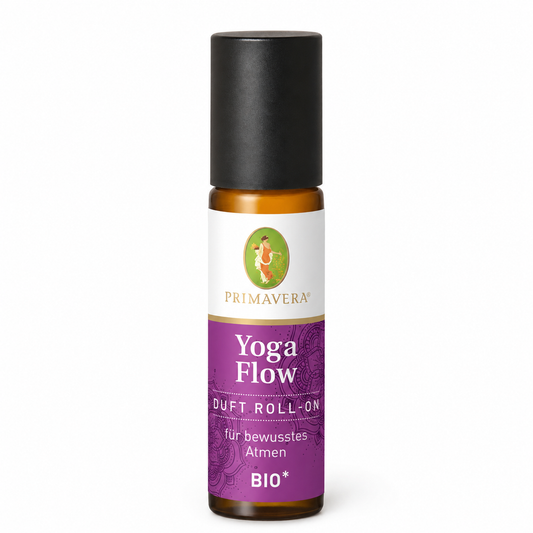 PRIMAVERA Yoga Flow Duft Roll-On bio 10 ml in brauner Glasflasche