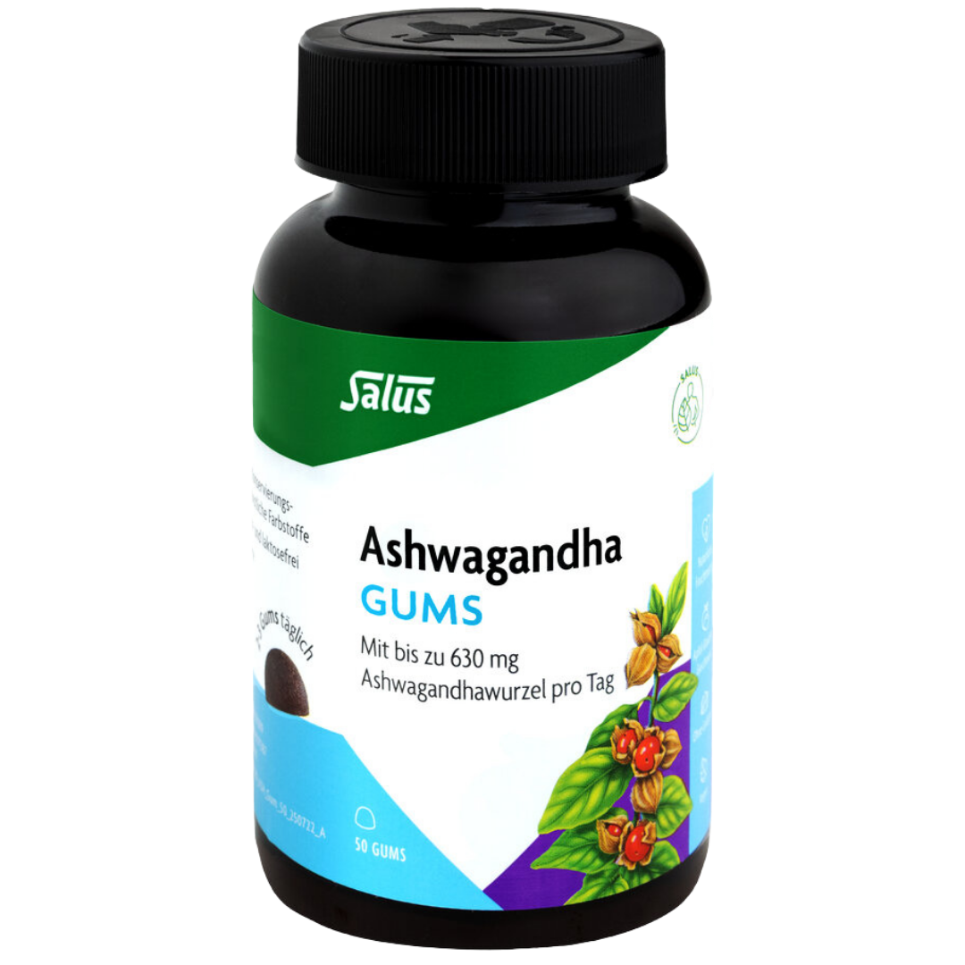 Salus Ashwagandha Gums – vegane Ashwagandha Gummies mit bis zu 630 mg Ashwagandhawurzel, 50 Stück