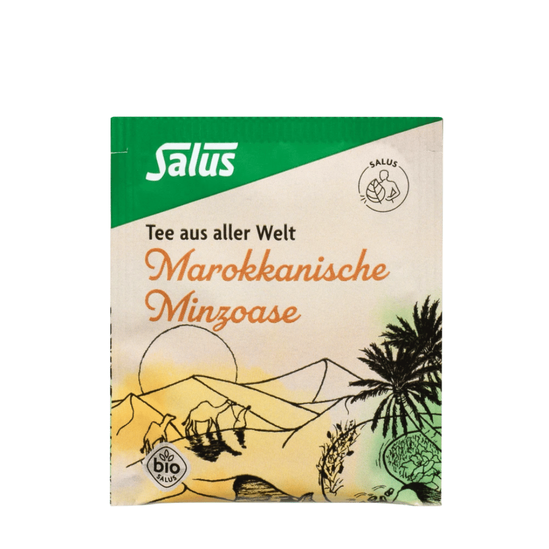 Salus Marokkanische Minzoase Bio Minztee einzeln verpackter Portionsbeutel