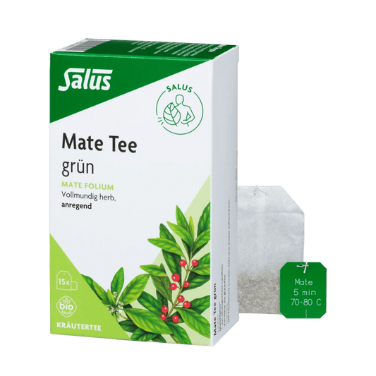 Salus Mate Tee grün bio Packung mit Teebeutel