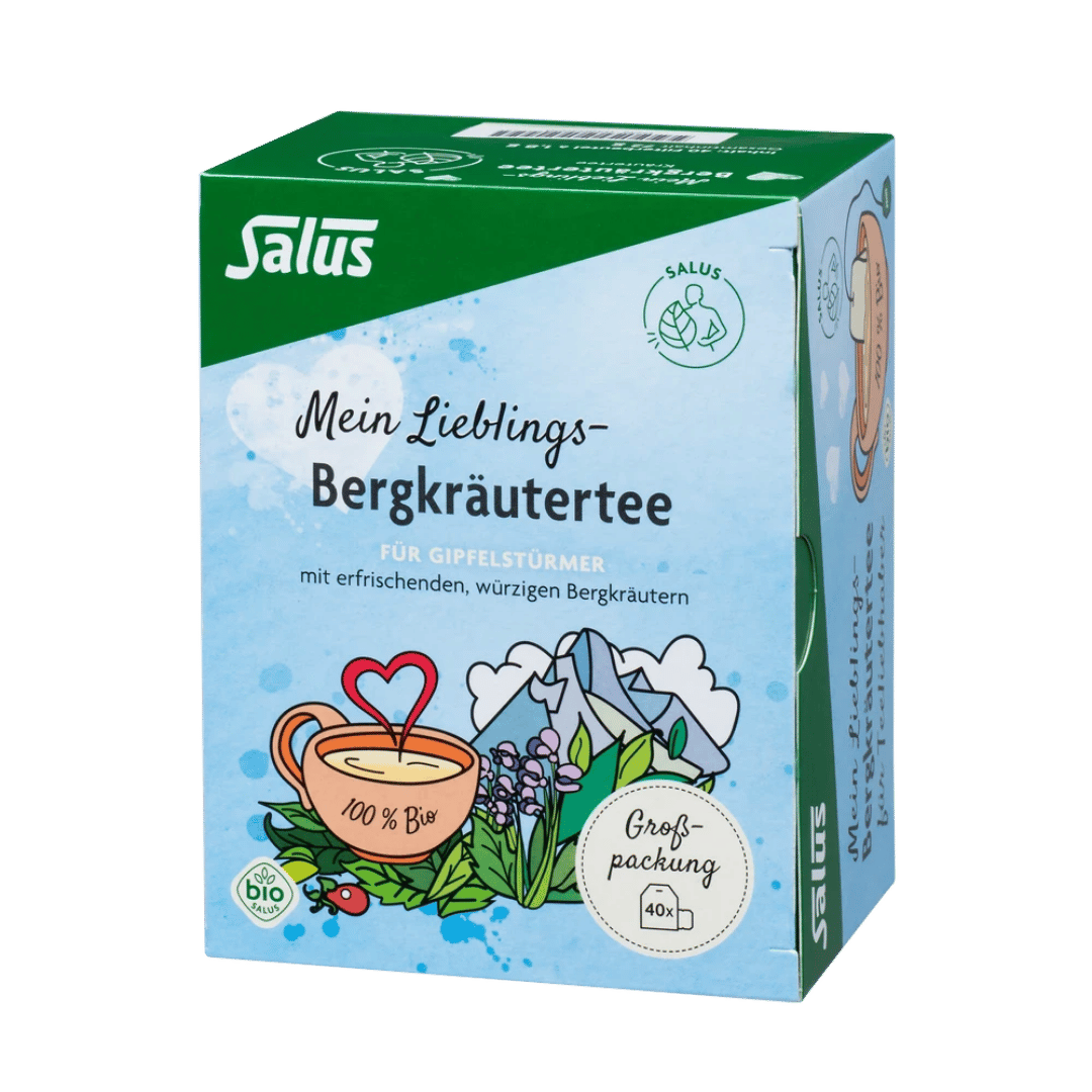 Salus Mein Lieblings-Bergkräutertee bio 40 Filterbeutel Verpackung