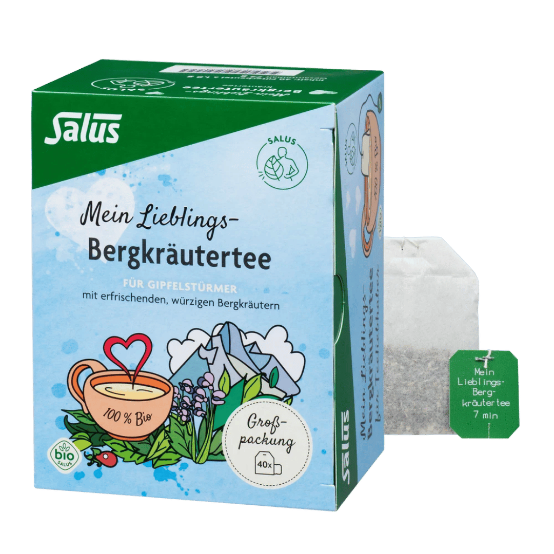 Salus Mein Lieblings-Bergkräutertee bio Großpackung mit Teebeutel