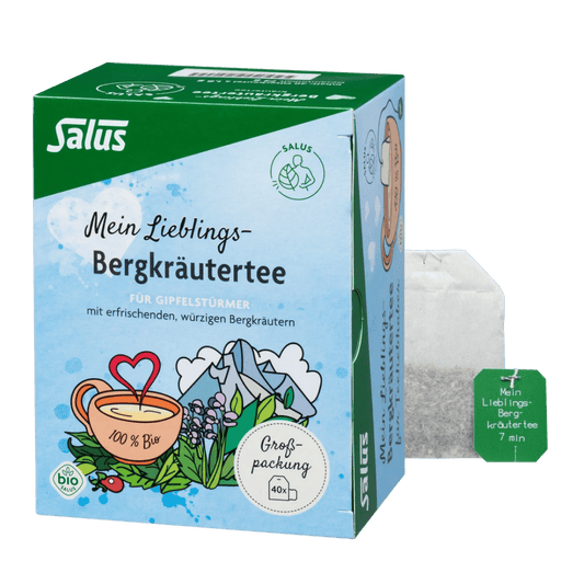 Salus Mein Lieblings-Bergkräutertee bio Großpackung mit Teebeutel