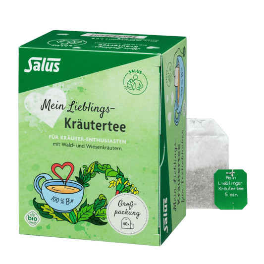 Salus Mein Lieblings-Kräuter-Tee bio Packung mit Teebeutel