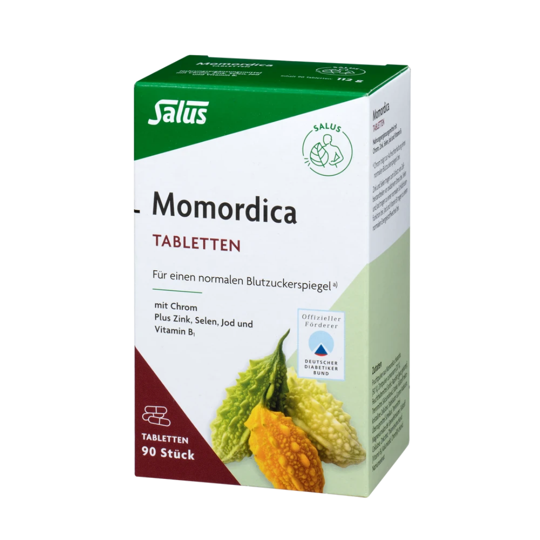 Salus Momordica Tabletten 90 Stück – Nahrungsergänzung mit Bittermelone, Ceylon-Zimt und Chrom