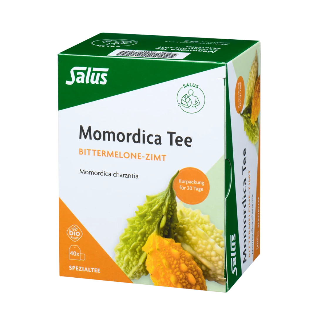 Salus Momordica Tee Bio mit Zimt – Bittermelone-Zimt-Kräutertee in 40er-Packung