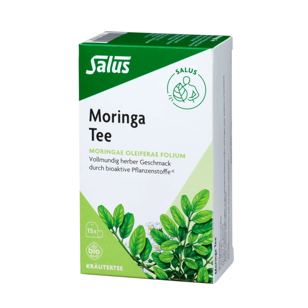 Salus Moringa Tee bio 15 Filterbeutel – vollmundig-herber Kräutertee aus 100 % Bio-Moringablättern
