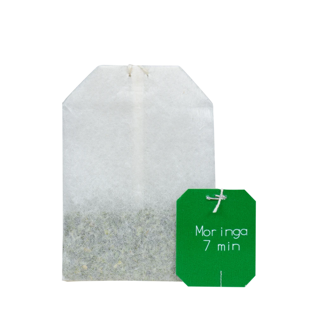 Salus Moringa Tee bio – einzelner Teebeutel mit Ziehzeit-Etikett 7 Minuten