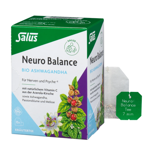 Salus Neuro Balance Bio Ashwagandha Tee – Packung mit Teebeutel, 15 Beutel