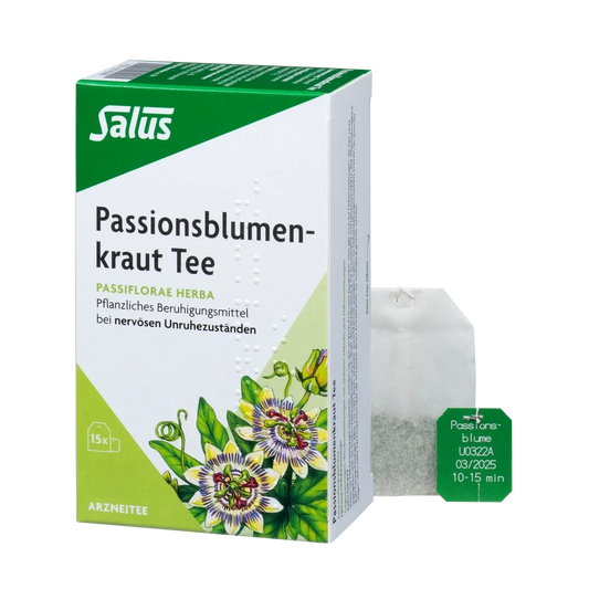 Salus Passionsblumenkraut Tee Bio im Filterbeutel – pflanzliches Beruhigungsmittel bei nervösen Unruhezuständen