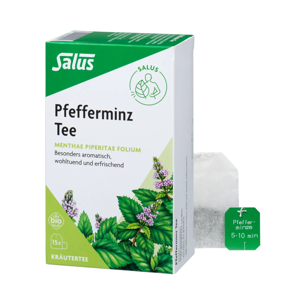 Salus Pfefferminz Tee bio mit Teebeutel – erfrischender Kräutertee in Bio-Qualität
