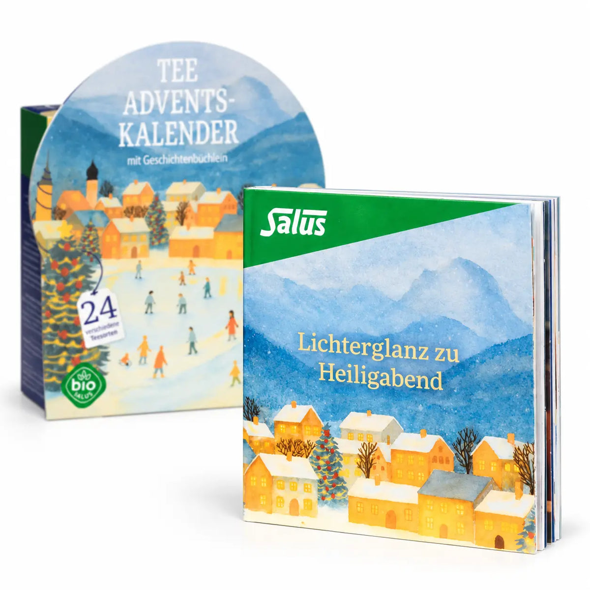 Salus Tee Adventskalender mit Geschichtenbüchlein Lichterglanz zu Heiligabend