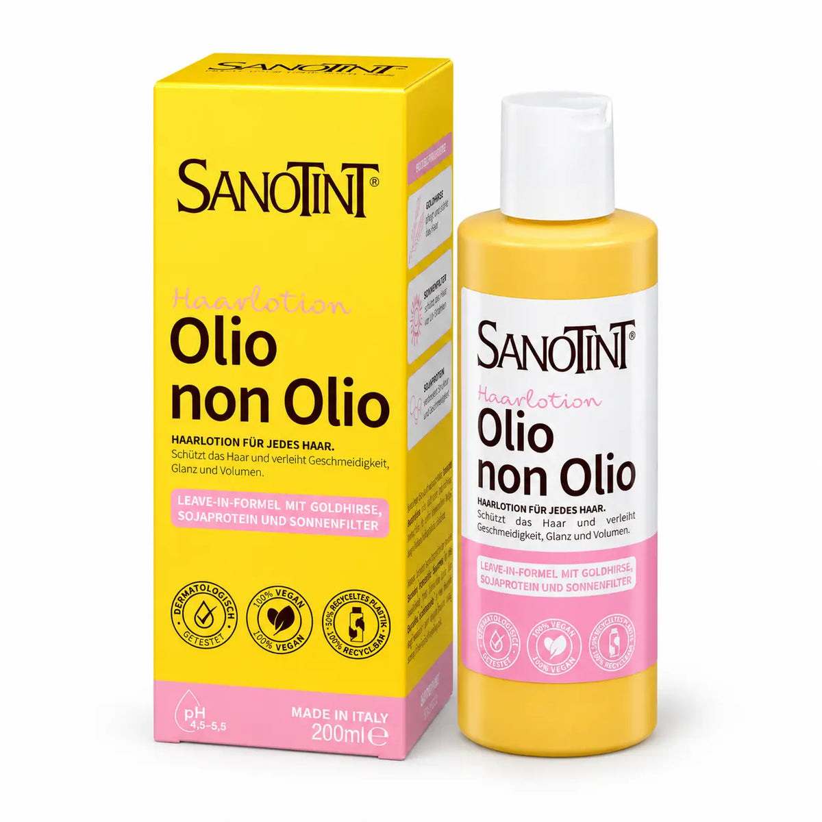 SANOTINT Olio non Olio Haarlotion 200 ml mit Verpackung