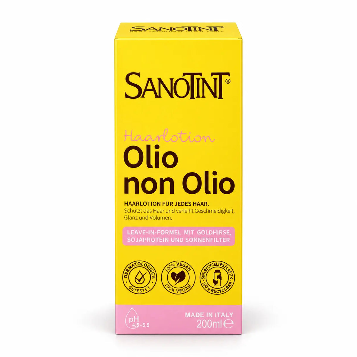 SANOTINT Olio non Olio Haarlotion 200 ml Verpackung