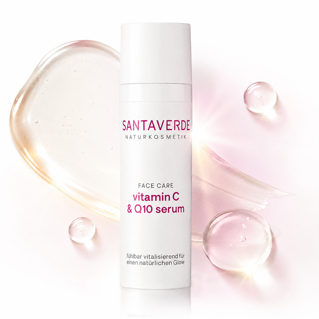 Santaverde vitamin C & Q10 Serum mit leichter Serumtextur für einen strahlenden Teint