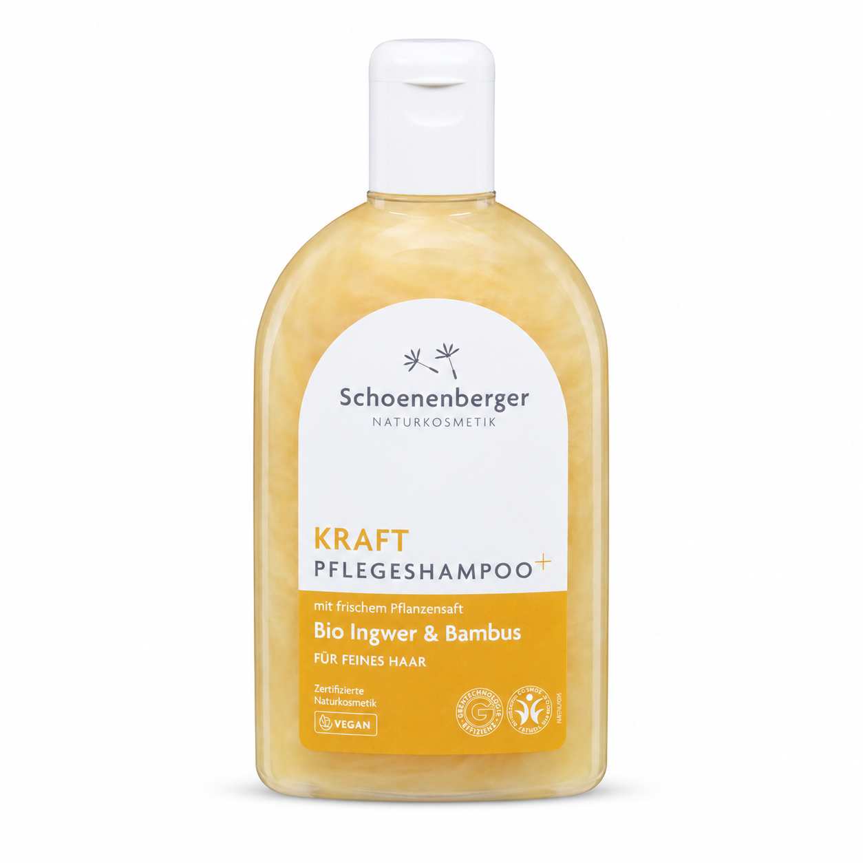 Schoenenberger Kraft Pflegeshampoo+ Bio Ingwer und Bambus für feines Haar, 250 ml