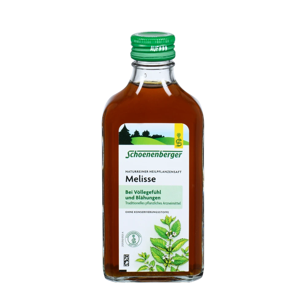 Schoenenberger Melissensaft 200 ml Flasche – pflanzliches Arzneimittel aus frischem Melissenkraut
