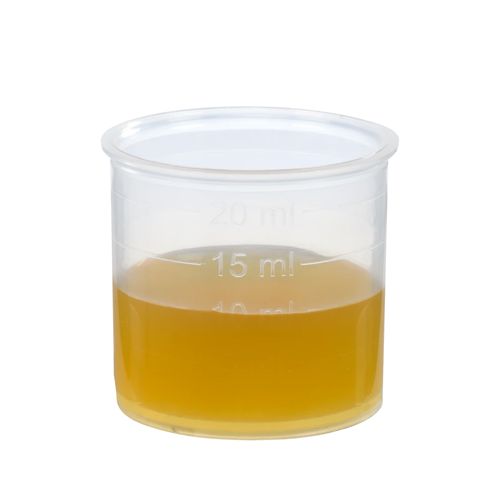 Dosierbecher mit 15 ml Schoenenberger Mistelsaft