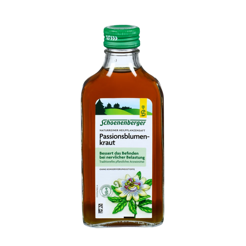 Schoenenberger Passionsblumenkraut Saft 200 ml in Glasflasche