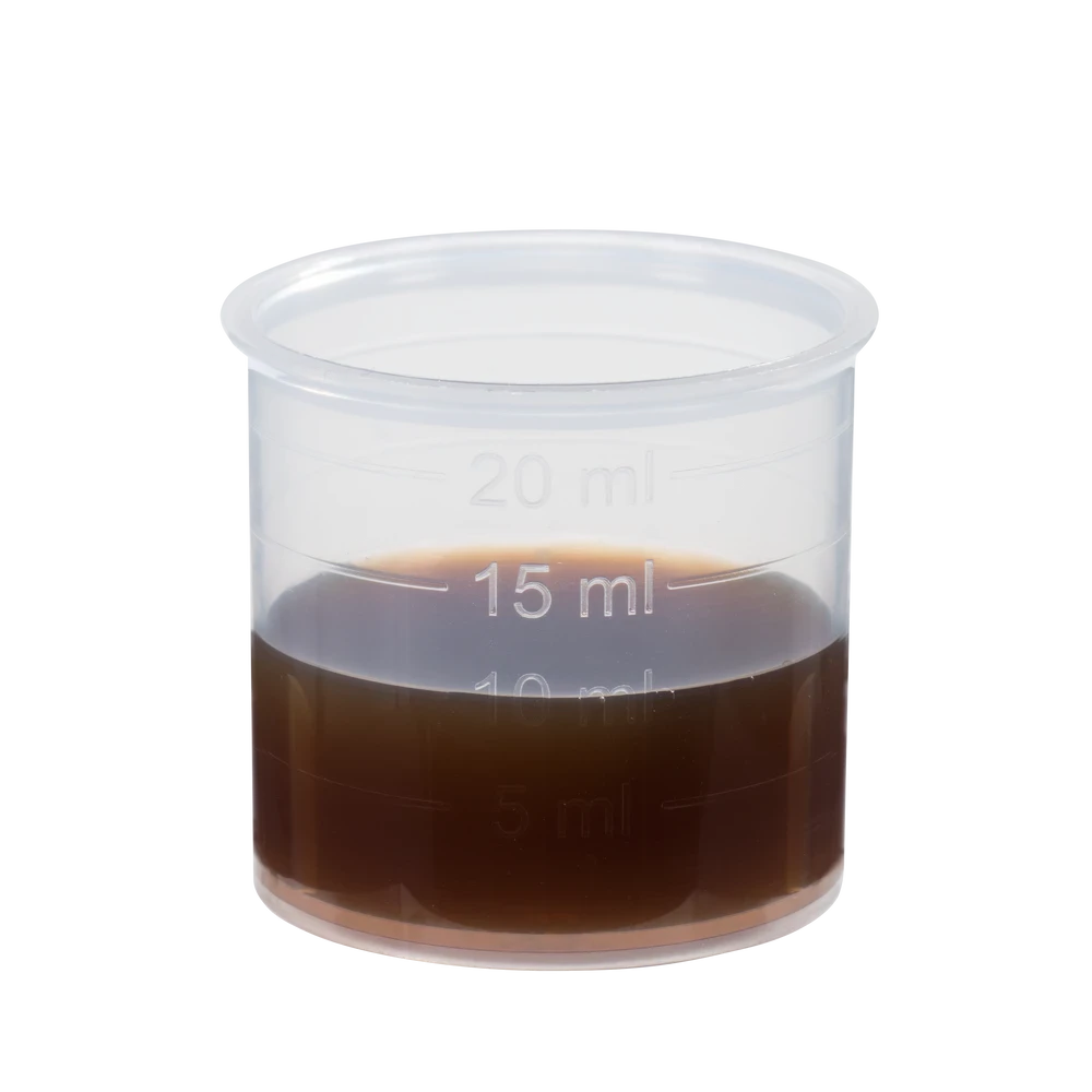 Dosierbecher mit 15 ml Schoenenberger Schafgarbe Saft