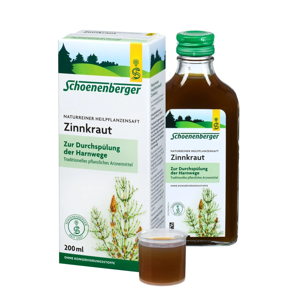 Schoenenberger Zinnkraut Naturreiner Heilpflanzensaft 200 ml mit Umkarton