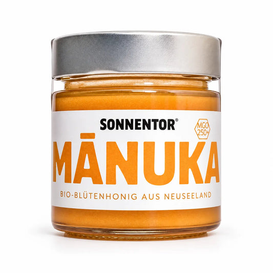 Sonnentor Manukahonig MGO 250+ Bio-Blütenhonig aus Neuseeland 250 g