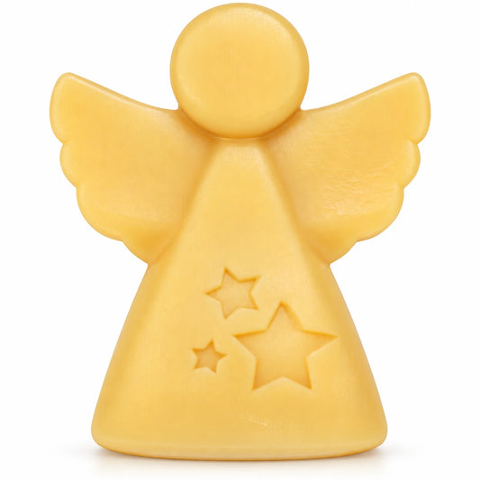 Made by Speick Reine Pflanzenöl-Seife Engel 50 g – Seife in Engelform mit Sternen