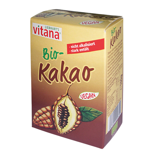 Vitana Bio Kakao 100 g – vegane Verpackung aus kontrolliert biologischem Anbau