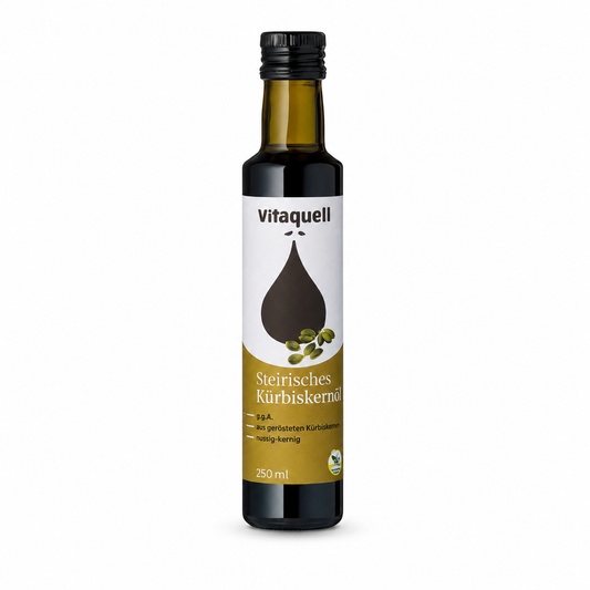 Vitaquell Steirisches Kürbiskernöl Bio in der 250-ml-Flasche