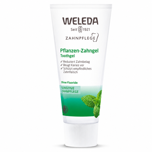 WELEDA Pflanzen-Zahngel 75 ml für die sanfte Zahnpflege bei empfindlichem Zahnfleisch