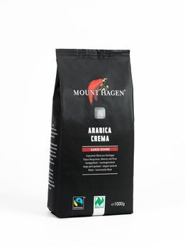 Mount Hagen Bio Fairtrade Arabica Crema ganze Bohne, 1kg