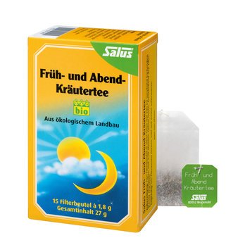 Salus Früh- und Abend-Kräutertee bio 15 FB, 27g