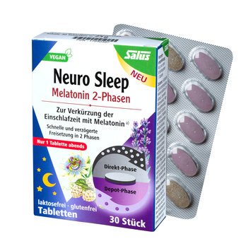 Salus Neuro Sleep Melatonin 2-Phasen Tabletten 30 Tbl, 23g