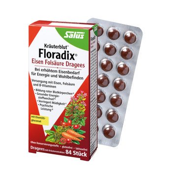 Kräuterblut® Floradix® Eisen Folsäure Dragees, 42g