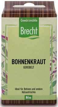 Gewürzmühle Brecht Bohnenkraut gerebelt Nachfüllpack, Bio, 15g